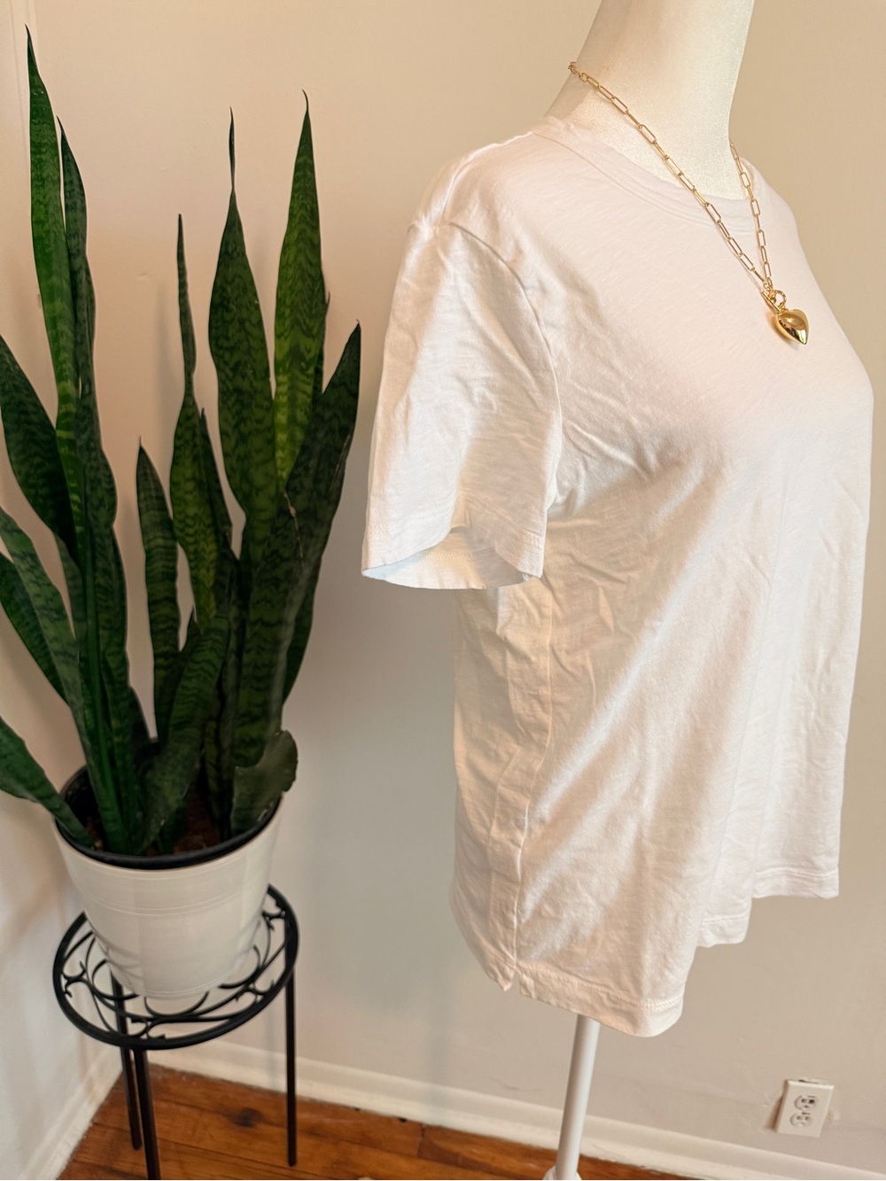 LOFT | Two Everyday Crew Tees, Black & White, 100% Cotton - Picture 6 of 13